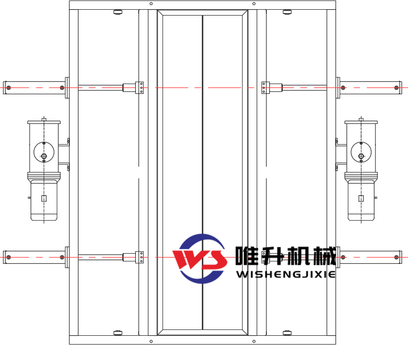 對(duì)開(kāi)式電液動(dòng)平板閘門 對(duì)開(kāi)式電液動(dòng)平板閘門
