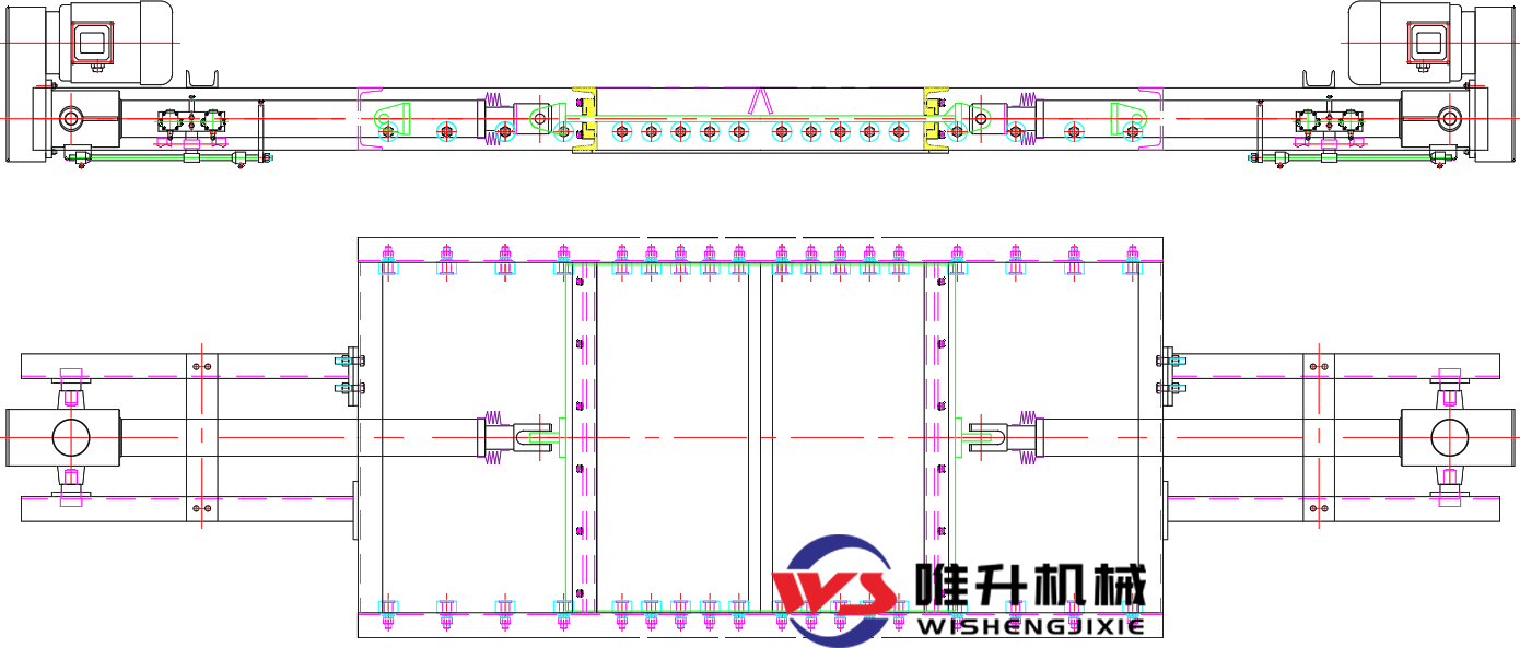 對(duì)開(kāi)式電液動(dòng)平板閘門 對(duì)開(kāi)式電液動(dòng)平板閘門